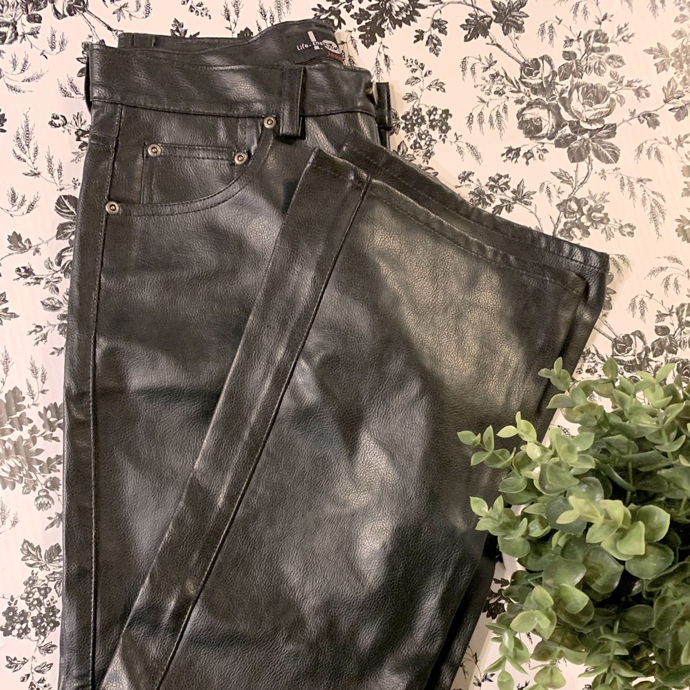 Faux Leather Pants